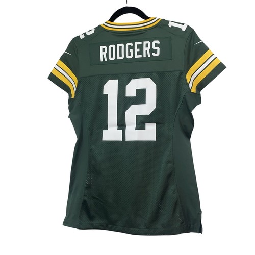 Nike NFL On Field Green Bay Packers Aaron Rodgers Women's Green Jersey Sz Small - Picture 4 of 8