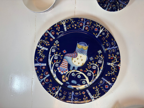 Iittala „Taika“ Speiseteller blau Muster 11,75′′ Finnland - Bild 1 von 3