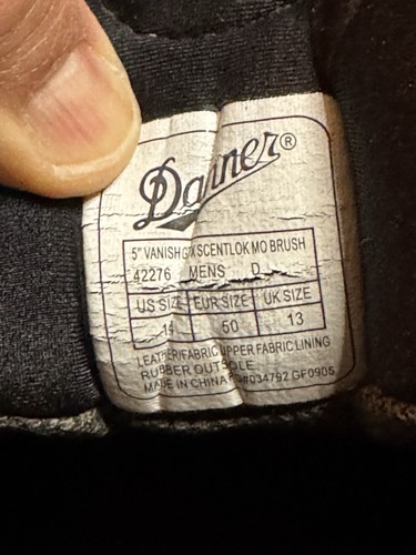 Danner Vanish GTX Boots Mens 14 Camouflage Leather Low Hunt Fish Hike Scentlok - Picture 5 of 5