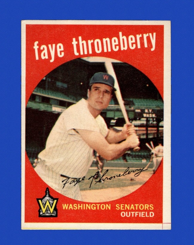 1959 Topps Set-Break #534 Faye Throneberry EX-EXMINT *GMCARDS*