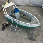 Playmobil Geobra Vintage 2005 Zoll Douane Motor Boat Ship w/ Accessories