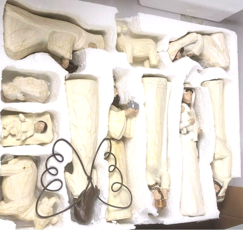 Kirkland's Home Cream Carved Figurines 11-pc. Nativity Set - Picture 2 of 6