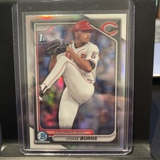2024 Bowman Draft Chrome 1st Refractor Chase Burns #BDC-55 Reds