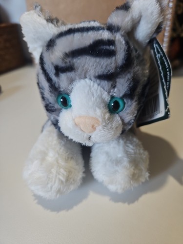 NWT Wild Republic Paws & Claws Cat Grey Tiger 8” Plush Toy  - Picture 1 of 8