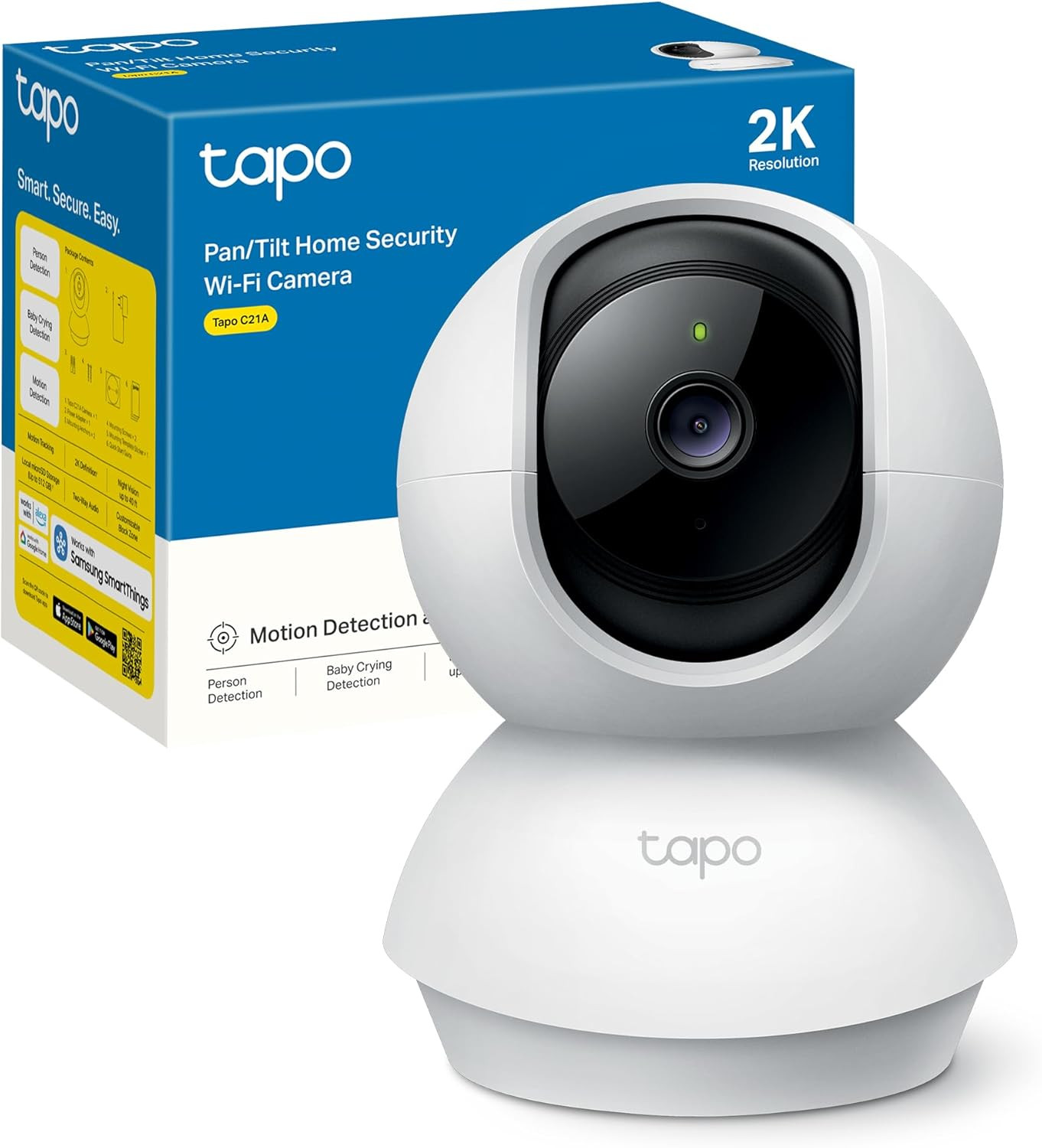 Telecamera Sorveglianza IP Wi-Fi 2K 3MP - Anti-Intrusione