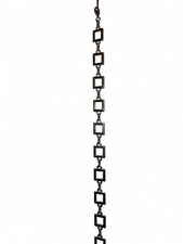 Silver square chain Y2K vintage belt whimsy goth boho alternative40 long