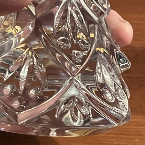Estatuilla de árbol de Navidad Waterford Crystal 6" firmada - Imagen 13 de 14