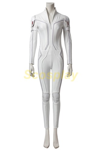 Black Widow Costume Natasha Romanoff Cosplay Suit White version - Picture 13 of 21