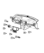 Genuine Mopar Hub Media Center 68323663AE