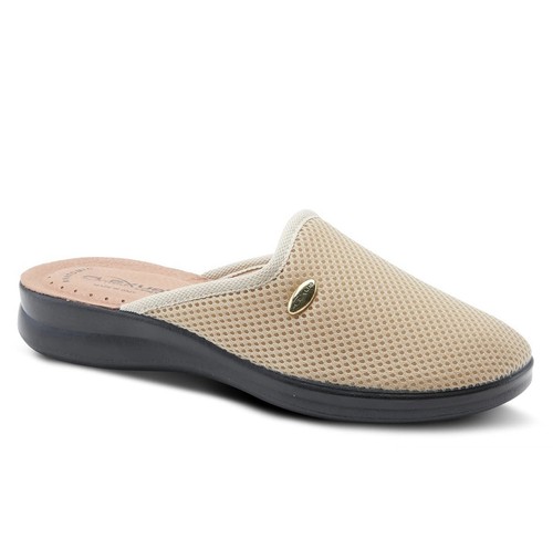 Womens Flexus by Spring Step Scuff Ombre Slip on Slippers Beige 9 US Made Italy - Picture 2 of 14