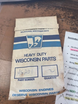 #ad HEAVY DUTY WISCONSIN PARTS $7.00