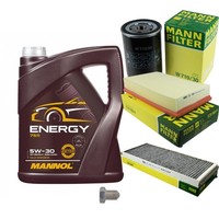 Mann Inspektionspaket Filterset 5L Mannol Energy 5W-30 FüR Audi Coupe 2.0 2.6