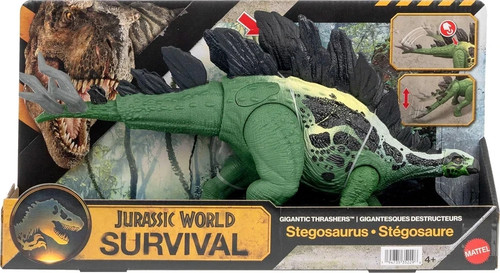 Figura de acción Jurassic World Survival Gigantic Thrashers Stegosaurus nuevo regalo - Imagen 4 de 6