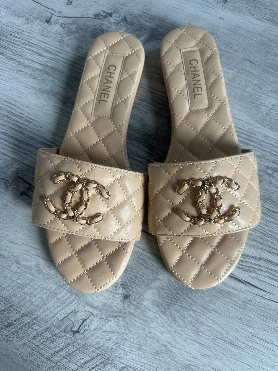 CHANEL Women's Leather Sandals and Flip Flops for sale | eBay