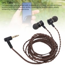 Wired IEM Earphone 3.5mm Gold Plated Plug OFC Wire HiFi Sound Quality Wired FFG