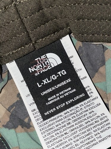 The North Face Class V Brimmer Bucket Hat Green Camo Unisex Sz L/XL NWOT - Picture 3 of 4