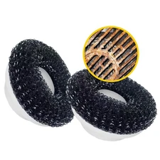 Steel Brush Heads (2 Units) for Electric Spin Scrubber | Designed for Heavy-D...