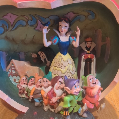 Figura Jim Shore Disney Blancanieves y los siete enanitos A Wishing Apple 6010881 RARA - Imagen 3 de 12