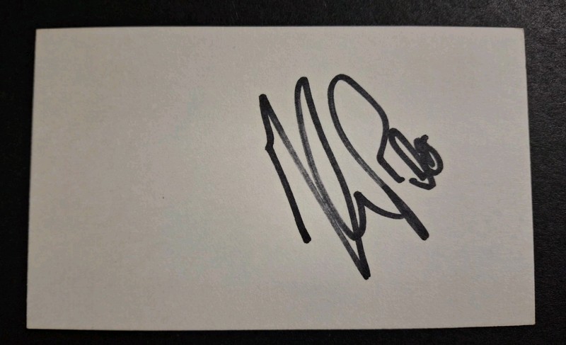 GLENN " DOC " RIVERS - SIGNED 3x5 Index - NEW YORK KNICKS - BOSTON CELTICS - NBA