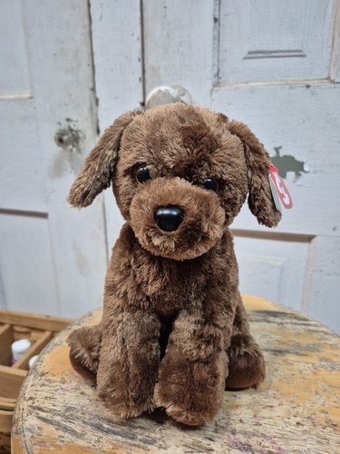 Ty Beanie Baby Classic Brown Harley Chocolate Labrador Dog Plush - Picture 10 of 14