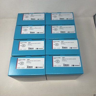 8 boxes (5 each) 16951 Coloplast Deep Convex Ostomy Barrier NIB. 40 Total.