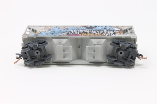 N Scale Micro-Trains MTL 09244340 2 Bay Hopper Graffiti Monster NAHX 500571 - Picture 6 of 9