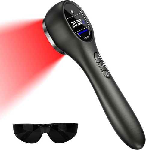 Anyork Red Light Therapy Device Joint Relief 3 x 808nm +14 x 650nm Black New - Picture 2 of 11
