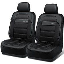 Memory Foam Seat Covers Front, Airy Cool Mesh Thick Car Seat Covers, black