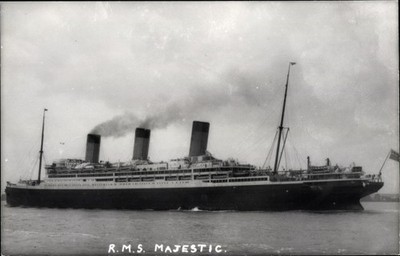 Foto Dampfer RMS Majestic, White Star Line - 3870245