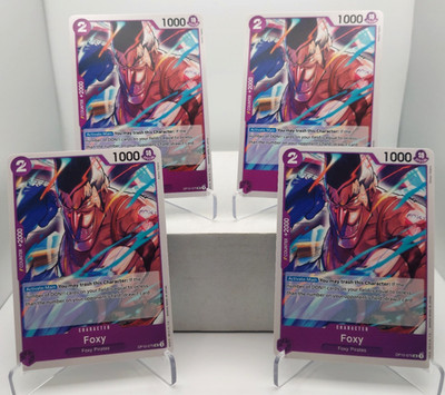Foxy Playset - OP10-075 x4 - Royal Blood - One Piece TCG - English