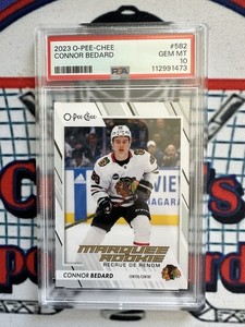 2023-24 O-PEE-CHEE MARQUEE ROOKIE OPC CONNOR BEDARD #582 RC PSA 10