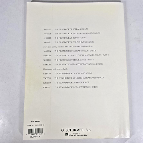 The First Book of Tenor Solos Music Songbook Schirmer Hal Leonard 1991 Vintatge - Picture 12 of 13