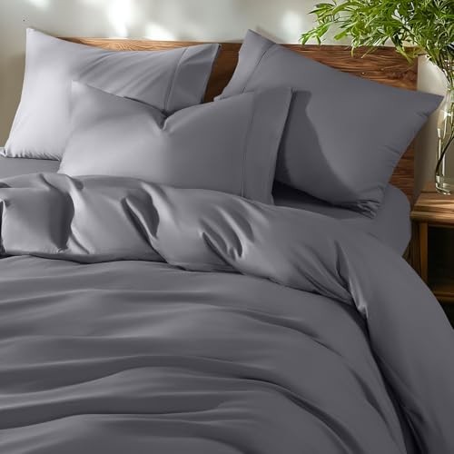 100% Cotton Queen Size Duvet Covers - 600 Thread Count, Luxury Sateen Weave - Picture 2 of 8