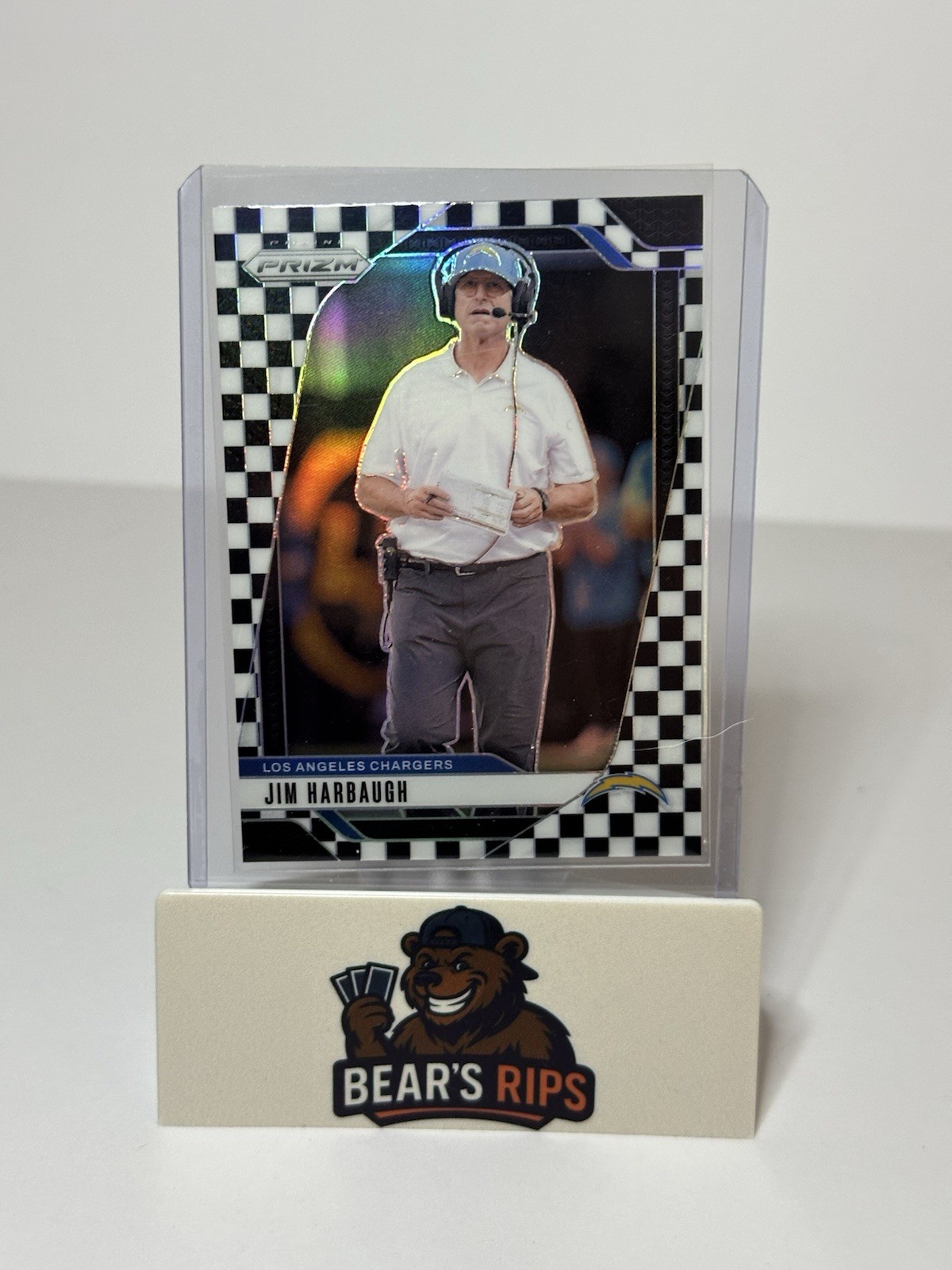 2024 Panini Prizm - Jim Harbaugh #163 Black & White Checker Prizm