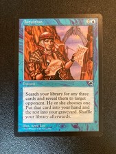 Intuition Tempest Magic the Gathering Card MTG
