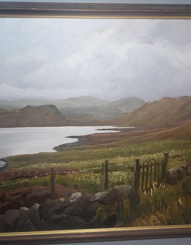 Dipinto Olio su Tavola Paesaggio Highlands Lago Distretto Veduta Misura 79x56cm - Foto 24 di 24