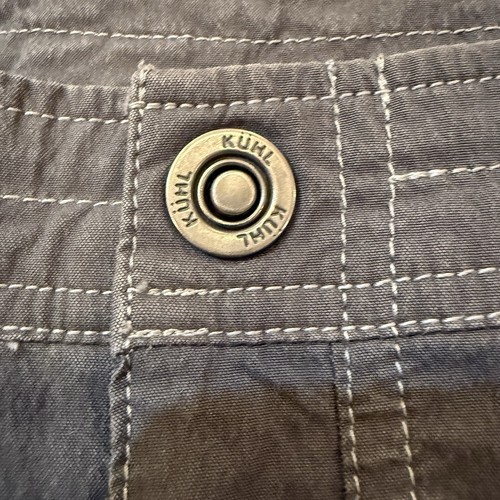 Kuhl Skirt Womens 8 Gray Katerina Cotton Spandex Gorpcore Hiking Camping Western - Picture 3 of 13