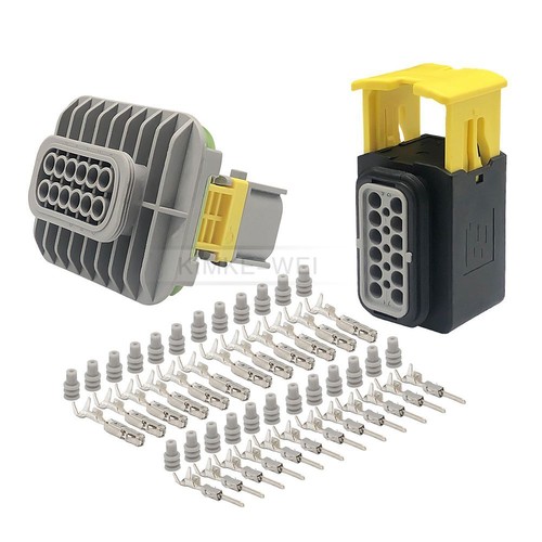 Kit de enchufe conector impermeable automotriz TE HDSCS 12 vías/pin TE HDSCS macho hembra - Imagen 11 de 14