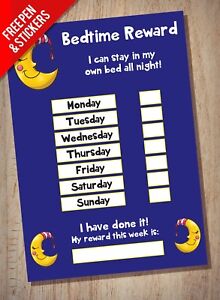 Reward Chart For Sleeping In Own Bed