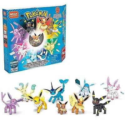 Mega Construx Pokemon Eevee Construction Set with character figures,  Building Toys for Kids (24 Pieces) 