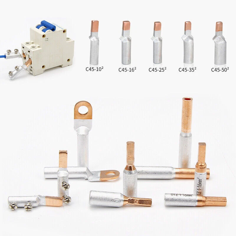 Terminal Cable Lug for Circuit Breaker10-50mm² Aluminium Copper Tube Pin Crimp - Image 2 of 4