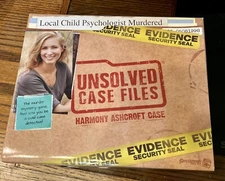 Unsolved Case Files Murder Mystery Game~Harmony Ashcroft Case~Used