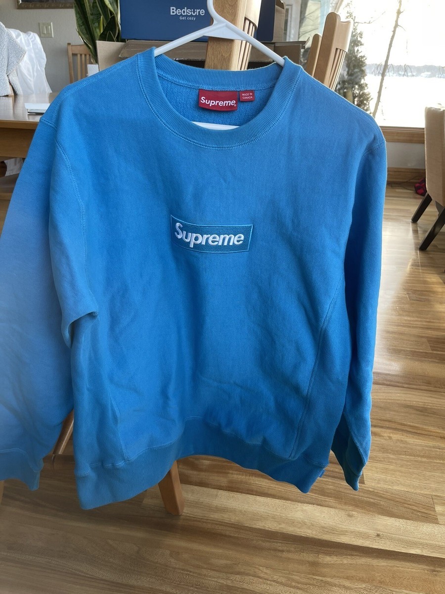Supreme Box Logo crewneck sweatshirt Bright Royal medium Supreme Box Logo crewneck sweatshirt Bright Royal medium
