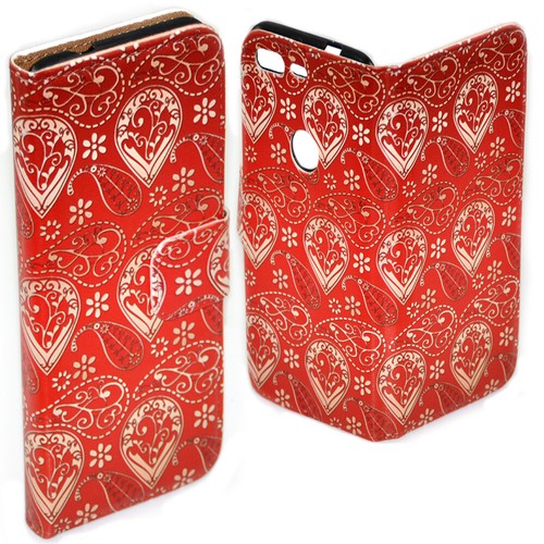 For Nokia Series - Paisley Pattern Print Theme Wallet Mobile Phone Case Cover #2 - Picture 9 of 10