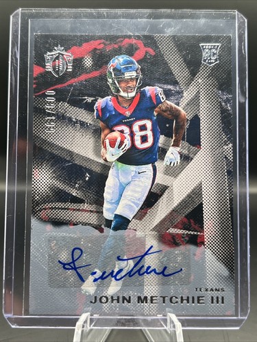 2022 Panini Chronicles Gridiron Kings - JOHN METCHIE III ROOKIE AUTO /199 #GK-13 - Picture 2 of 3