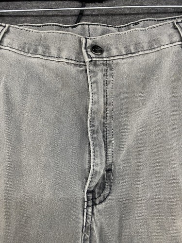 Pantalones de mezclilla para hombre Quiksilver gris pierna recta bolsillos cremallera mosca talla 36 - Imagen 23 de 24