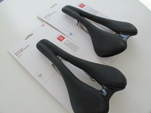 Sillín de bicicleta Bontrager Ajna Elite rieles de titanio negro 154 mm 164 mm para mujer ciclismo - Imagen 1 de 7