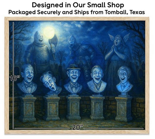 The Haunted Mansion Singing Busts Poster or Canvas Wall Art Framed or Unframed - 第 66/85 張圖片