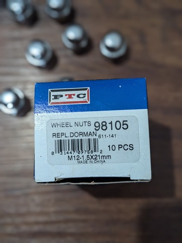Wheel Lug Nut-FWD PTC 98105 (10 pcs) - Picture 2 of 3