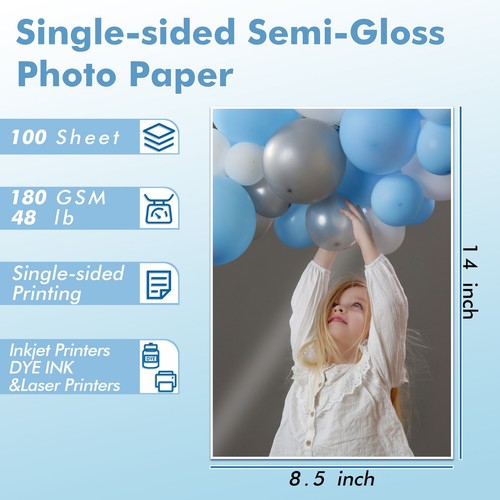 Partia 100-300 ct koala 48lb papier fotograficzny 8,5x11 8x10 11x17 półbłyszczący laser atramentowy - Zdjęcie 14 z 16